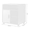 Basicwise Printer Kitchen Office Storage Stand With Casters, White QI003556.W - alternate 7